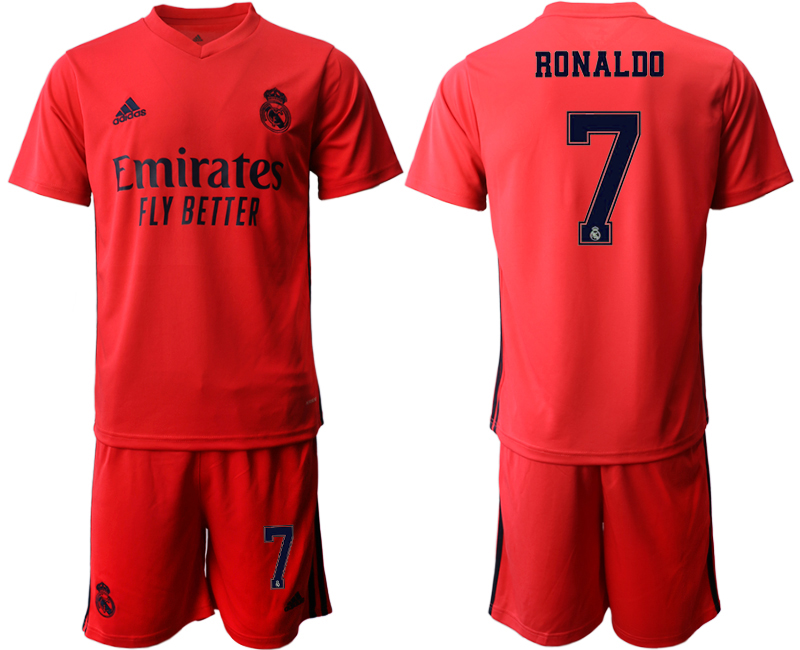Men 2020-2021 club Real Madrid away #7 red Soccer Jerseys1->real madrid jersey->Soccer Club Jersey
